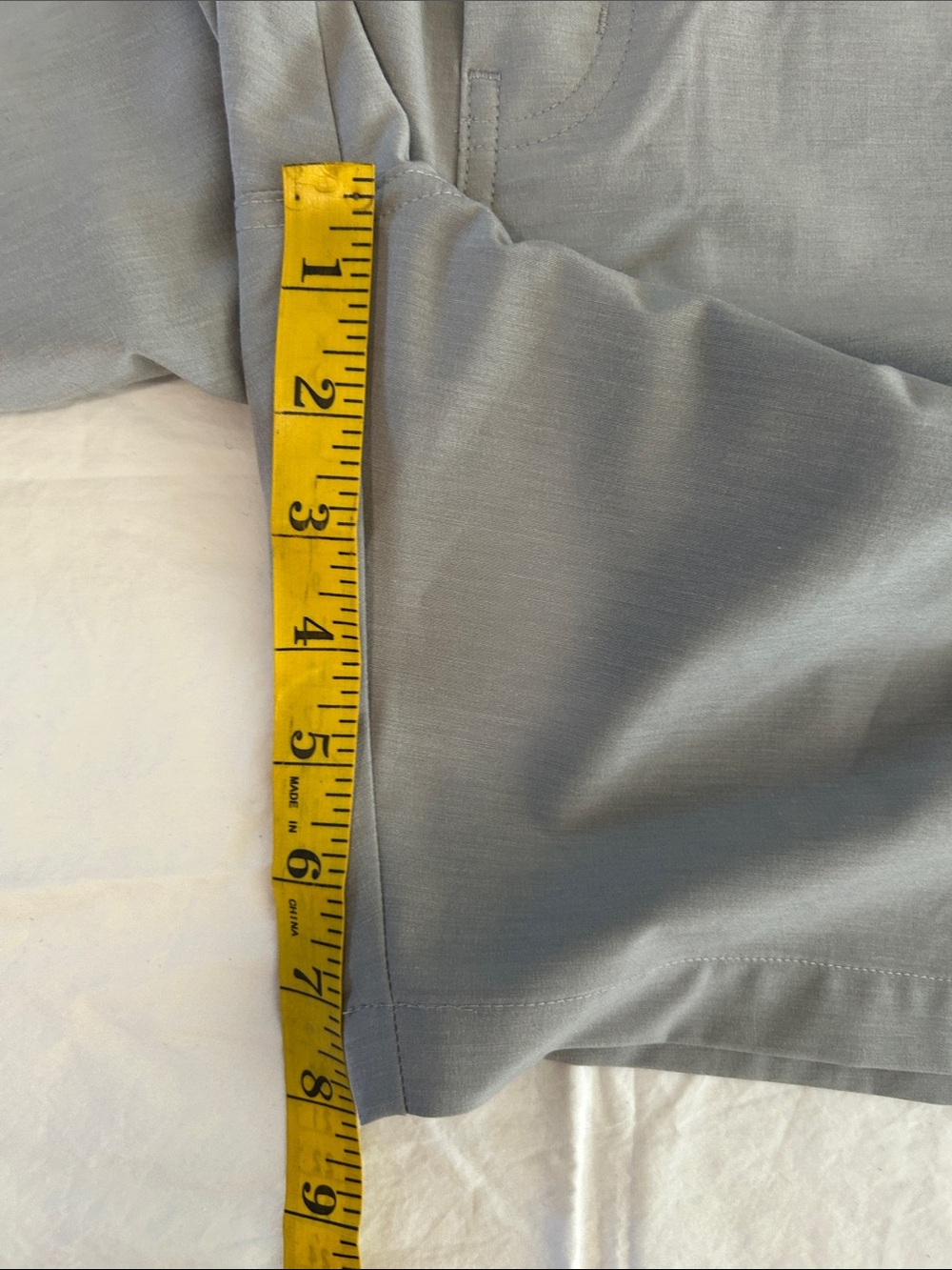 Travis Matthew ECO Tech Chino Fabric Blend 8” inseam Grey, Size 40 - Picture 9 of 9